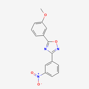 molecular formula C15H11N3O4 B5772758 5-(3-methoxyphenyl)-3-(3-nitrophenyl)-1,2,4-oxadiazole CAS No. 5684-99-1