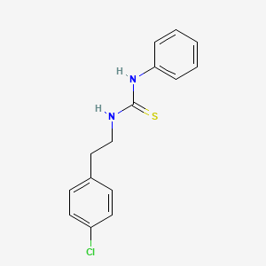 molecular formula C15H15ClN2S B5772764 N-[2-(4-chlorophenyl)ethyl]-N'-phenylthiourea 