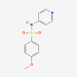 molecular formula C12H12N2O3S B5772775 4-methoxy-N-4-pyridinylbenzenesulfonamide CAS No. 15309-70-3