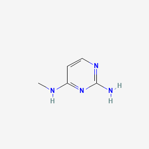 molecular formula C5H8N4 B577278 N4-methylpyrimidine-2,4-diamine CAS No. 1004-18-8