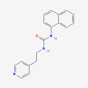 molecular formula C18H17N3O B5772813 N-1-naphthyl-N'-[2-(4-pyridinyl)ethyl]urea 