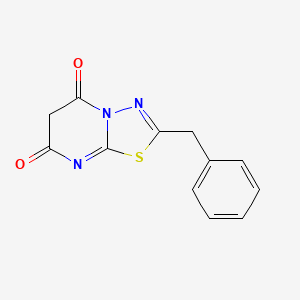 molecular formula C12H9N3O2S B5772816 2-benzyl-5H-[1,3,4]thiadiazolo[3,2-a]pyrimidine-5,7(6H)-dione 
