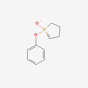 molecular formula C10H12O2P- B577282 1-Phenoxy-3,4-dihydro-2H-1lambda~5~-phosphol-1-olate CAS No. 14967-93-2