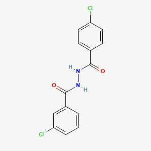 molecular formula C14H10Cl2N2O2 B5772847 3-氯-N'-(4-氯苯甲酰)苯甲酰肼 