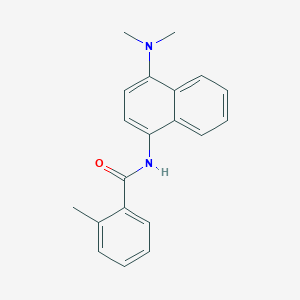 molecular formula C20H20N2O B5772857 N-[4-(dimethylamino)-1-naphthyl]-2-methylbenzamide 