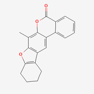 7-methyl-9,10,11,12-tetrahydro-5H-benzo[c][1]benzofuro[3,2-g]chromen-5-one