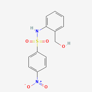 molecular formula C13H12N2O5S B5772883 N-[2-(hydroxymethyl)phenyl]-4-nitrobenzenesulfonamide 