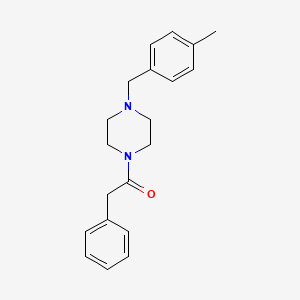 molecular formula C20H24N2O B5772890 1-(4-methylbenzyl)-4-(phenylacetyl)piperazine 