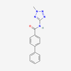 molecular formula C15H13N5O B5772894 N-(2-methyl-2H-tetrazol-5-yl)-4-biphenylcarboxamide 