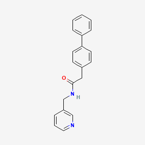 molecular formula C20H18N2O B5772911 2-(4-biphenylyl)-N-(3-pyridinylmethyl)acetamide 