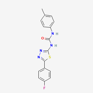 N-[5-(4-fluorophenyl)-1,3,4-thiadiazol-2-yl]-N'-(4-methylphenyl)urea