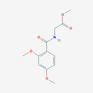 molecular formula C12H15NO5 B5772949 methyl N-(2,4-dimethoxybenzoyl)glycinate 