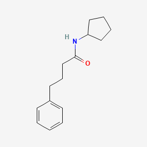 molecular formula C15H21NO B5772955 N-cyclopentyl-4-phenylbutanamide 