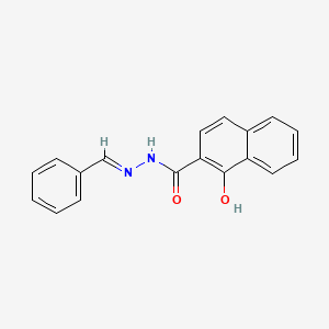 molecular formula C18H14N2O2 B5772967 N'-benzylidene-1-hydroxy-2-naphthohydrazide 