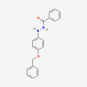 molecular formula C20H18N2O2 B577297 N'-(4-phenylmethoxyphenyl)benzohydrazide CAS No. 1097-35-4