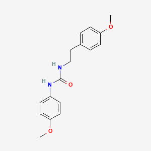 molecular formula C17H20N2O3 B5772989 N-(4-methoxyphenyl)-N'-[2-(4-methoxyphenyl)ethyl]urea 