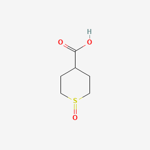 molecular formula C6H10O3S B577301 1-Oxo-1lambda~4~-thiane-4-carboxylic acid CAS No. 13129-22-1