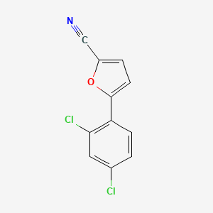 molecular formula C11H5Cl2NO B5773012 5-(2,4-dichlorophenyl)-2-furonitrile CAS No. 4466-69-7