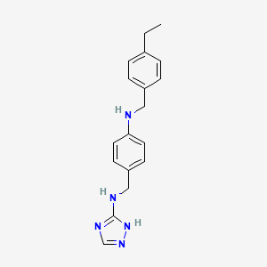 N-{4-[(4-ethylbenzyl)amino]benzyl}-1H-1,2,4-triazol-5-amine