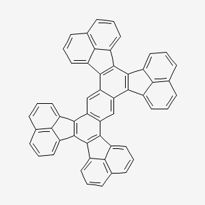 molecular formula C54H26 B577302 1.2,3.4,5.6,7.8-Tetra(peri-naphthylene)anthracene CAS No. 191-54-8