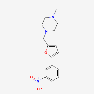 1-methyl-4-{[5-(3-nitrophenyl)-2-furyl]methyl}piperazine