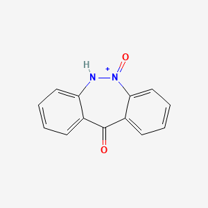 molecular formula C13H9N2O2+ B577303 5-oxo-6H-benzo[c][1,2]benzodiazepin-5-ium-11-one CAS No. 15045-87-1