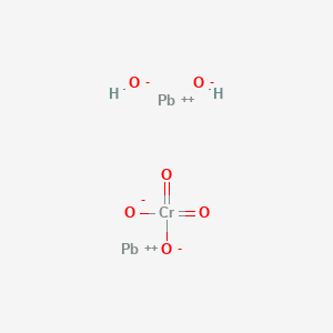 molecular formula CrH2O6Pb2 B577304 Dilead chromate dihydroxide CAS No. 12017-86-6