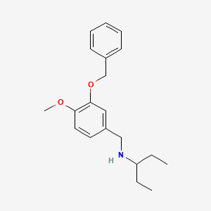 N-[3-(benzyloxy)-4-methoxybenzyl]-3-pentanamine