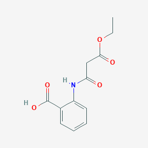 molecular formula C12H13NO5 B5773066 2-[(3-ethoxy-3-oxopropanoyl)amino]benzoic acid 