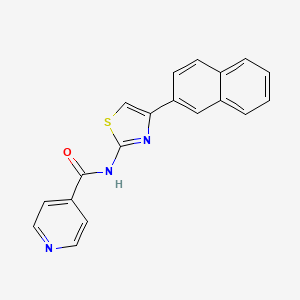 N-[4-(2-naphthyl)-1,3-thiazol-2-yl]isonicotinamide