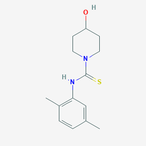 molecular formula C14H20N2OS B5773107 N-(2,5-dimethylphenyl)-4-hydroxypiperidine-1-carbothioamide 