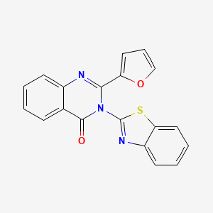 3-(1,3-benzothiazol-2-yl)-2-(2-furyl)-4(3H)-quinazolinone