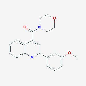 molecular formula C21H20N2O3 B5773122 2-(3-methoxyphenyl)-4-(4-morpholinylcarbonyl)quinoline 