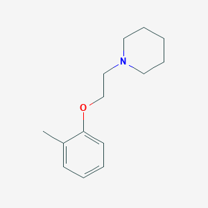 molecular formula C14H21NO B5773130 1-[2-(2-methylphenoxy)ethyl]piperidine 