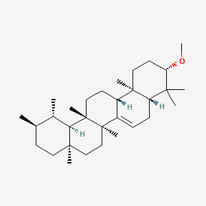 molecular formula C31H52O B577314 3beta-Methoxybauer-7-ene CAS No. 14021-29-5