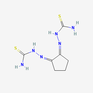 molecular formula C7H12N6S2 B577320 1,2-Cyclopentanedione bis(thiosemicarbazone) CAS No. 1081-49-8