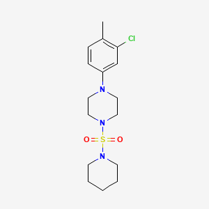 1-(3-chloro-4-methylphenyl)-4-(1-piperidinylsulfonyl)piperazine