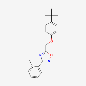 5-[(4-tert-butylphenoxy)methyl]-3-(2-methylphenyl)-1,2,4-oxadiazole
