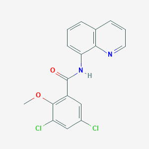 3,5-dichloro-2-methoxy-N-8-quinolinylbenzamide