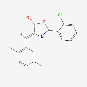 2-(2-chlorophenyl)-4-(2,5-dimethylbenzylidene)-1,3-oxazol-5(4H)-one