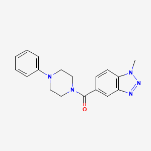 1-methyl-5-[(4-phenyl-1-piperazinyl)carbonyl]-1H-1,2,3-benzotriazole