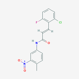 3-(2-chloro-6-fluorophenyl)-N-(4-methyl-3-nitrophenyl)acrylamide