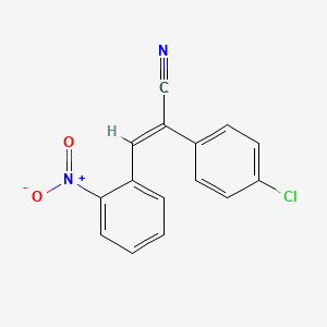 2-(4-chlorophenyl)-3-(2-nitrophenyl)acrylonitrile