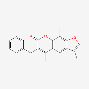 molecular formula C21H18O3 B5773286 6-benzyl-3,5,9-trimethyl-7H-furo[3,2-g]chromen-7-one 
