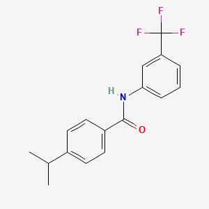 molecular formula C17H16F3NO B5773291 4-isopropyl-N-[3-(trifluoromethyl)phenyl]benzamide 
