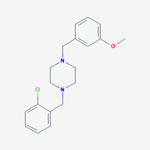 1-(2-chlorobenzyl)-4-(3-methoxybenzyl)piperazine
