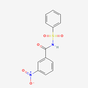 molecular formula C13H10N2O5S B5773306 3-nitro-N-(phenylsulfonyl)benzamide 