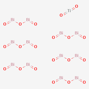 molecular formula Bi12O20Ti B577331 Dioxotitanium;oxo(oxobismuthanyloxy)bismuthane CAS No. 12441-73-5