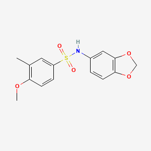 N-1,3-benzodioxol-5-yl-4-methoxy-3-methylbenzenesulfonamide