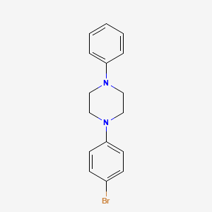 molecular formula C16H17BrN2 B577344 1-(4-Bromophenyl)-4-phenylpiperazine CAS No. 14960-90-8